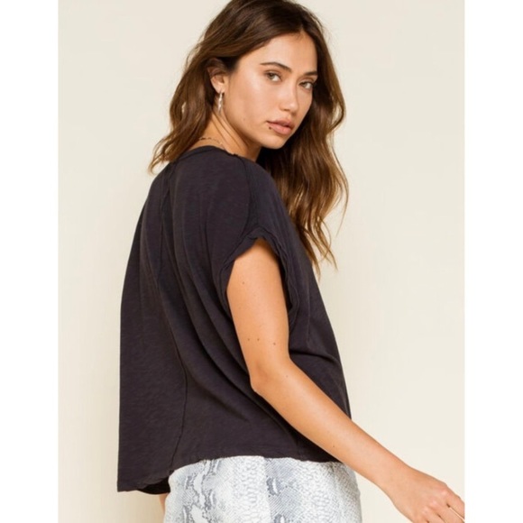 Free People You Rock Tee Washed Black| Size Large: New With Tags. - Picture 11 of 13